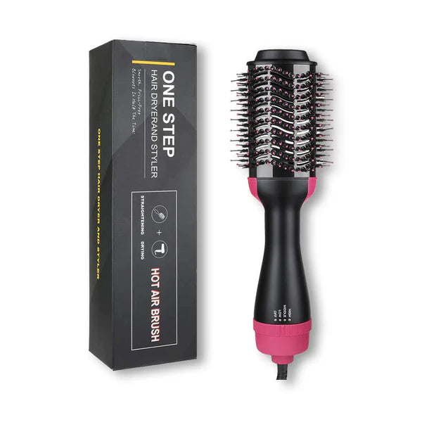 One-Step 4-in-1 Hot Air Brush – Dryer, Curler & Straightener