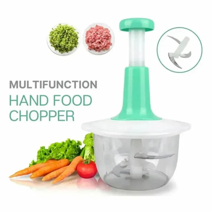 Manual Hand-Powered Chopper, Mixer, Cutter & Grinder