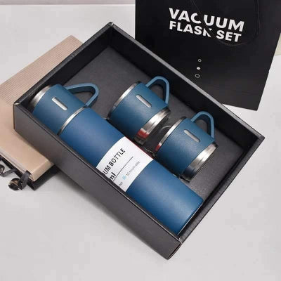 3-Piece Stainless Steel Double-Wall Vacuum Flask Set
