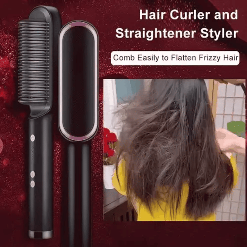 Professional 909B Electric Hair Straightener Brush