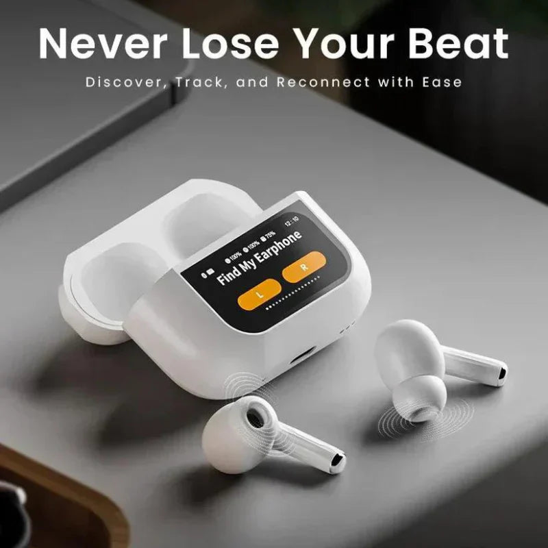 Original AirPods Pro with LCD Touch, ANC & Bluetooth 5.0.