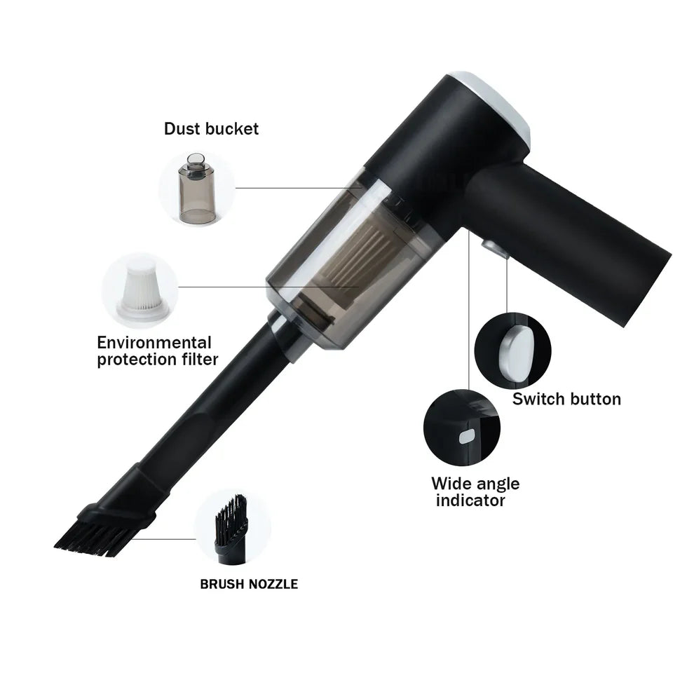 Smart 3-in-1 Rechargeable Vacuum & Blower – Portable Cleaner