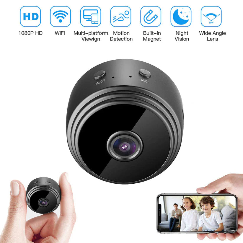 Mini Portable Wireless A9 HD Security Camera, 1080P Resolution