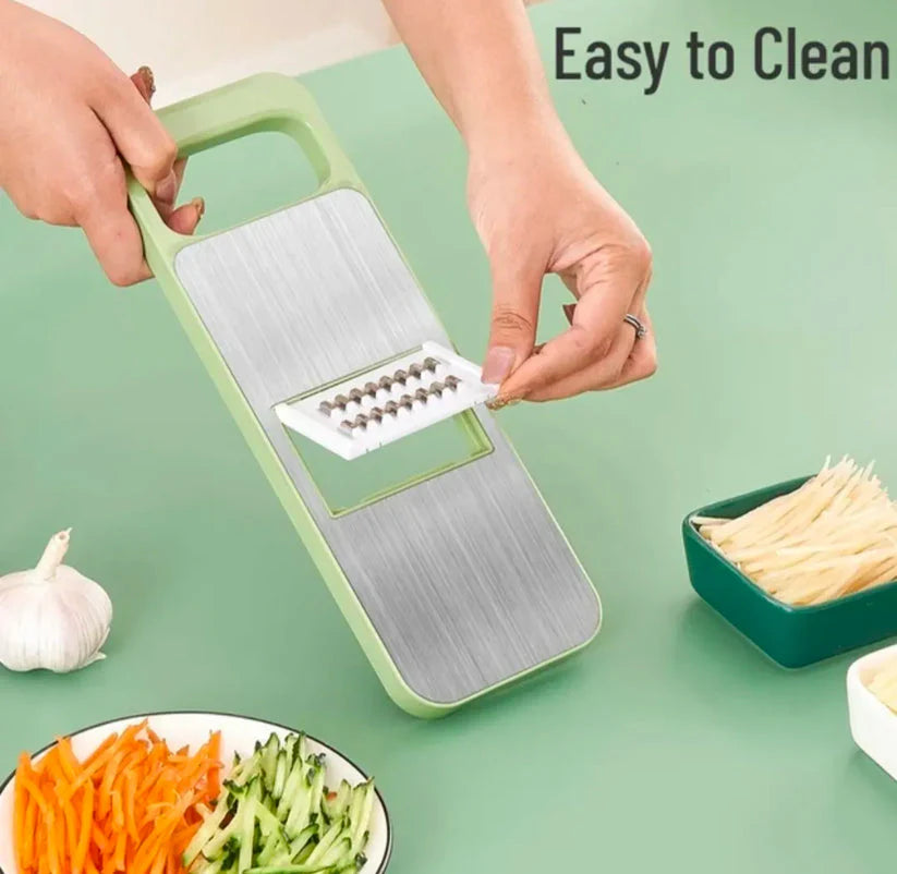 Stainless Steel 5-in-1 Vegetable Cutter - Multi Functional Slicer