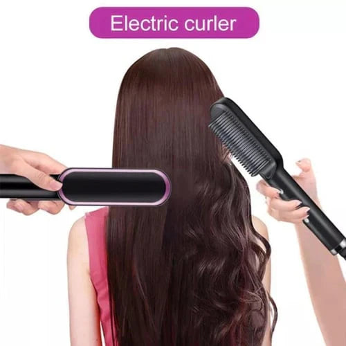Professional 909B Electric Hair Straightener Brush