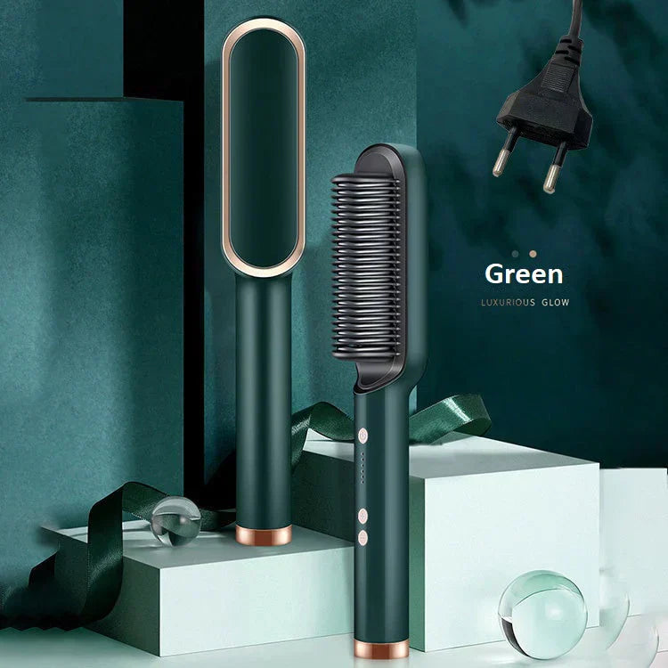 Professional 909B Electric Hair Straightener Brush