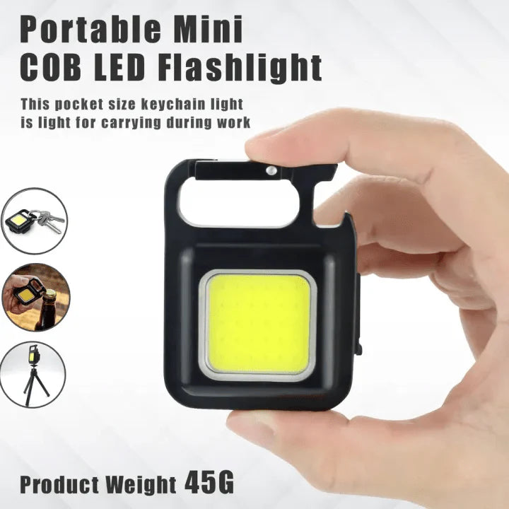COB Keychain Light | Rechargeable | 3 Modes