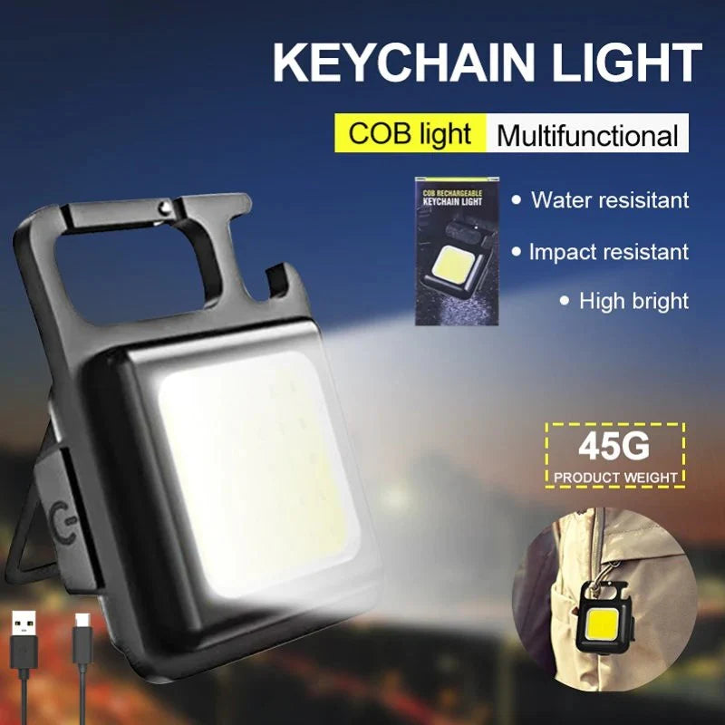 COB Keychain Light | Rechargeable | 3 Modes