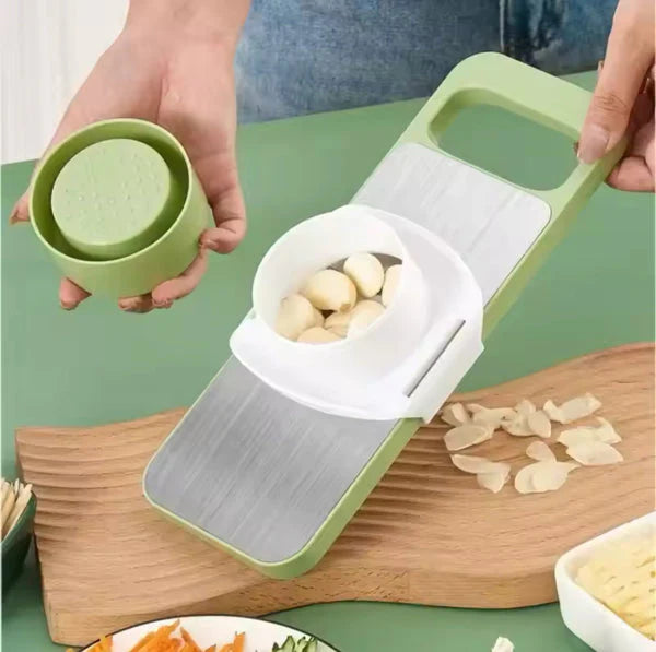 Stainless Steel 5-in-1 Vegetable Cutter - Multi Functional Slicer