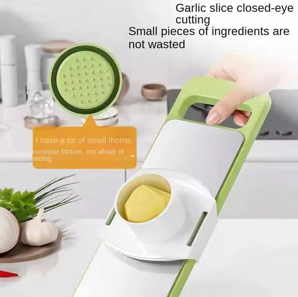 Stainless Steel 5-in-1 Vegetable Cutter - Multi Functional Slicer