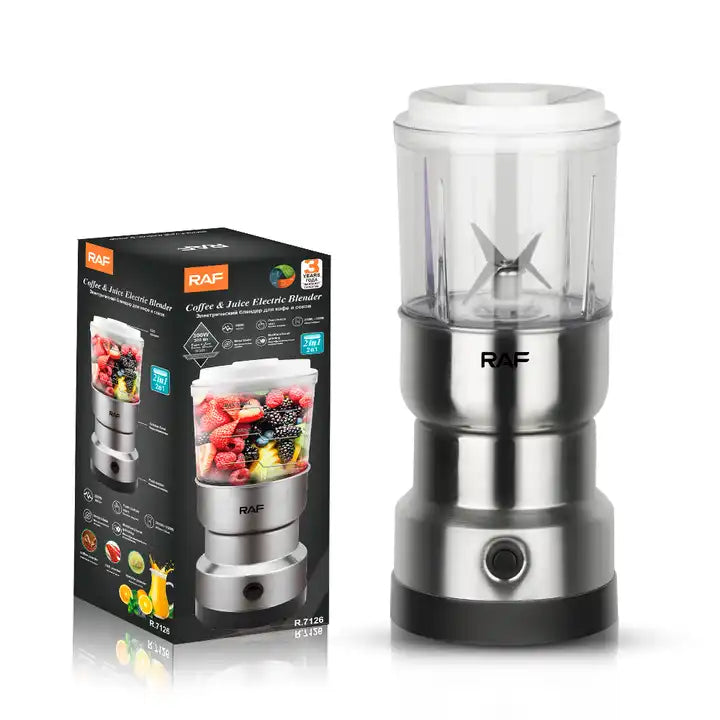RAF Electric Grinder - 300W Stainless Steel with 4 Blades