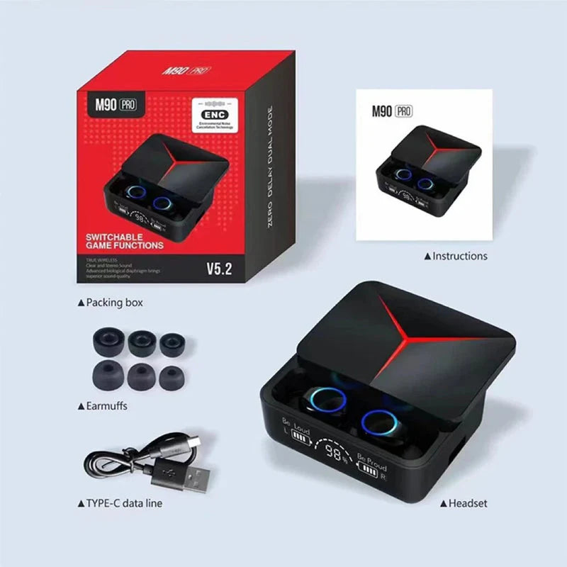 M90 Pro Earbuds | ENC | Power Bank