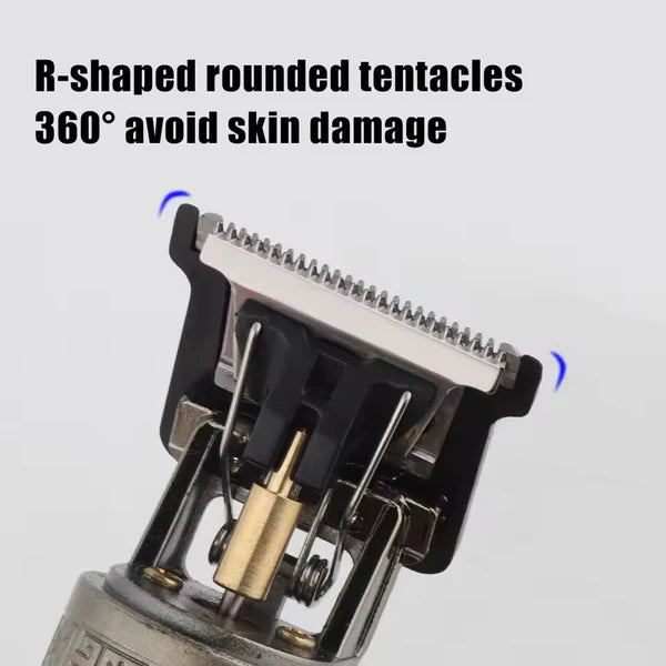 Vintage T9 Rechargeable Hair Trimmer - Premium Metal Body