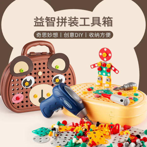 DIY Screw Puzzle Tool Suitcase Set