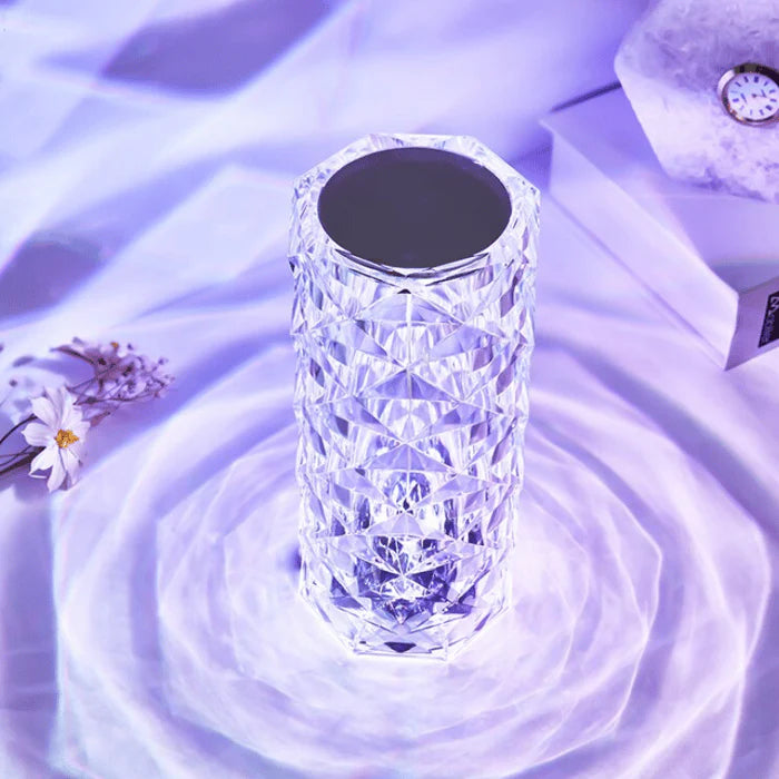 Crystal Diamond Table Lamp – RGB 16 Color Touch & Remote Control