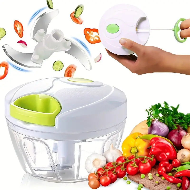 Speedy Chopper – Manual Hand Pull with 3 & 5 Blades.