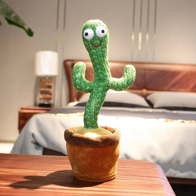 Dancing Talking Cactus Plush Toy - USB Rechargeable Fun Gift