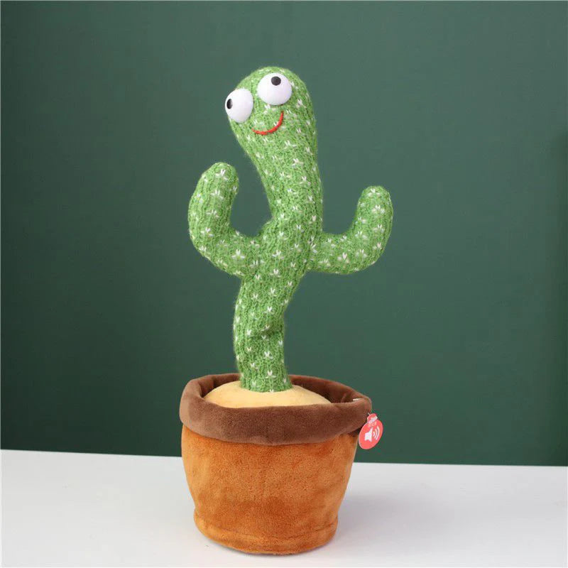 Dancing Talking Cactus Plush Toy - USB Rechargeable Fun Gift