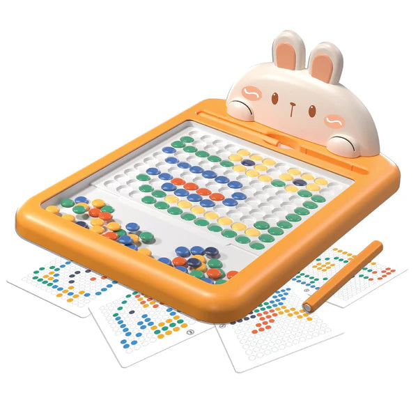 Magnetic Doodle Board, Fun Educational Toy with Dot Beads