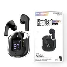 Wireless Bluetooth Earbuds with Digital Display Charging Case