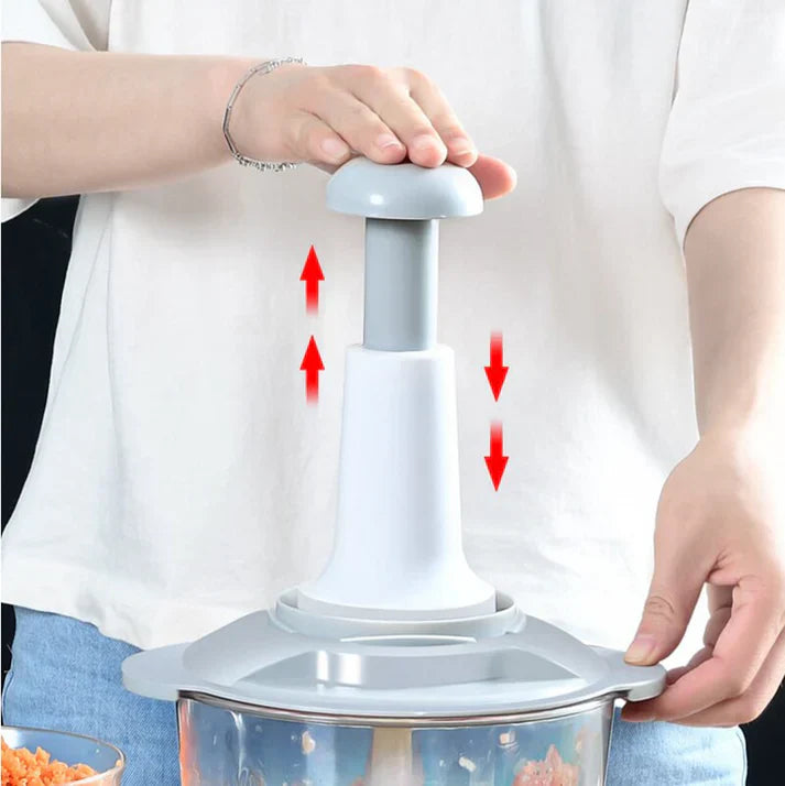 Manual Hand-Powered Chopper, Mixer, Cutter & Grinder