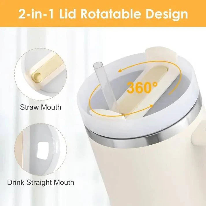 1200ml Steel Tumbler with Straw – Multi Colors, Best Seller