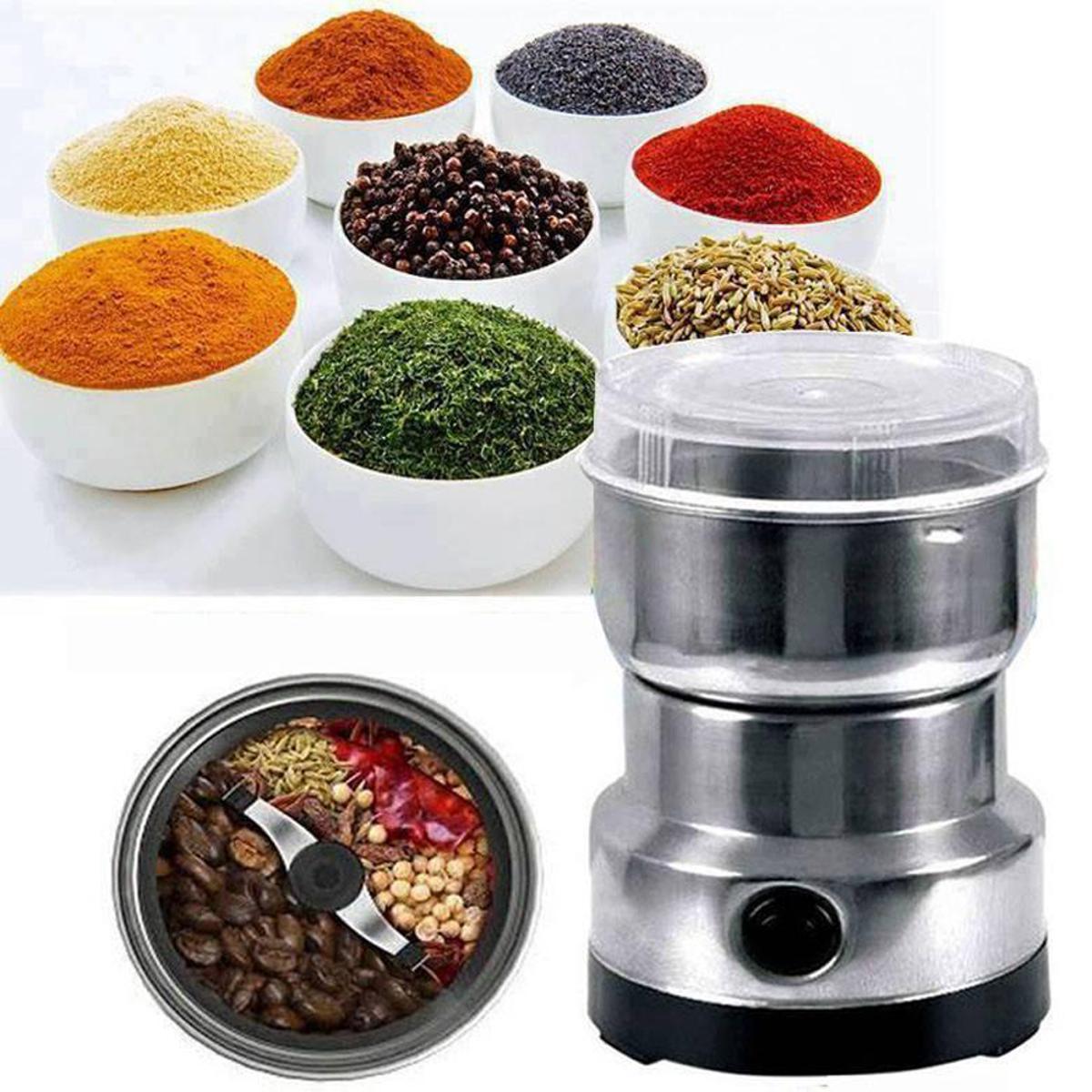 RAF Stainless Steel Electric Grinder | 4 Blade Masala & Coffee
