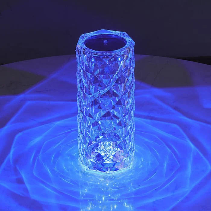 Crystal Diamond Table Lamp – RGB 16 Color Touch & Remote Control