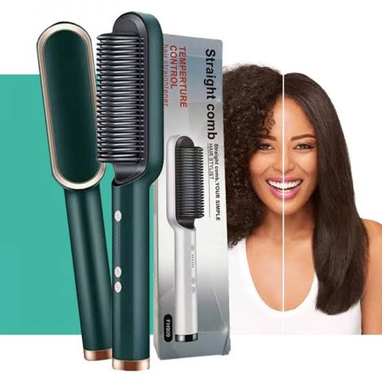 Professional 909B Electric Hair Straightener Brush