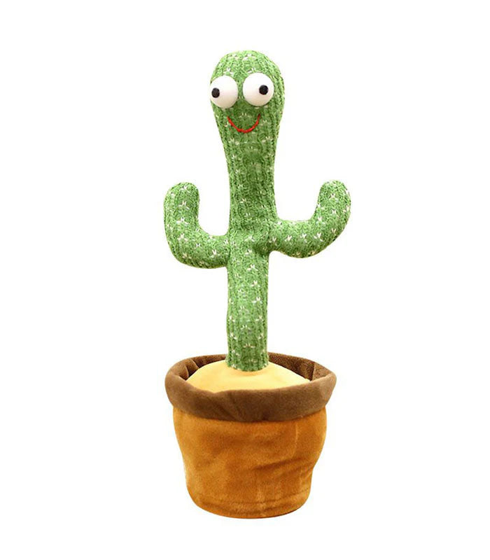 Dancing Talking Cactus Plush Toy - USB Rechargeable Fun Gift