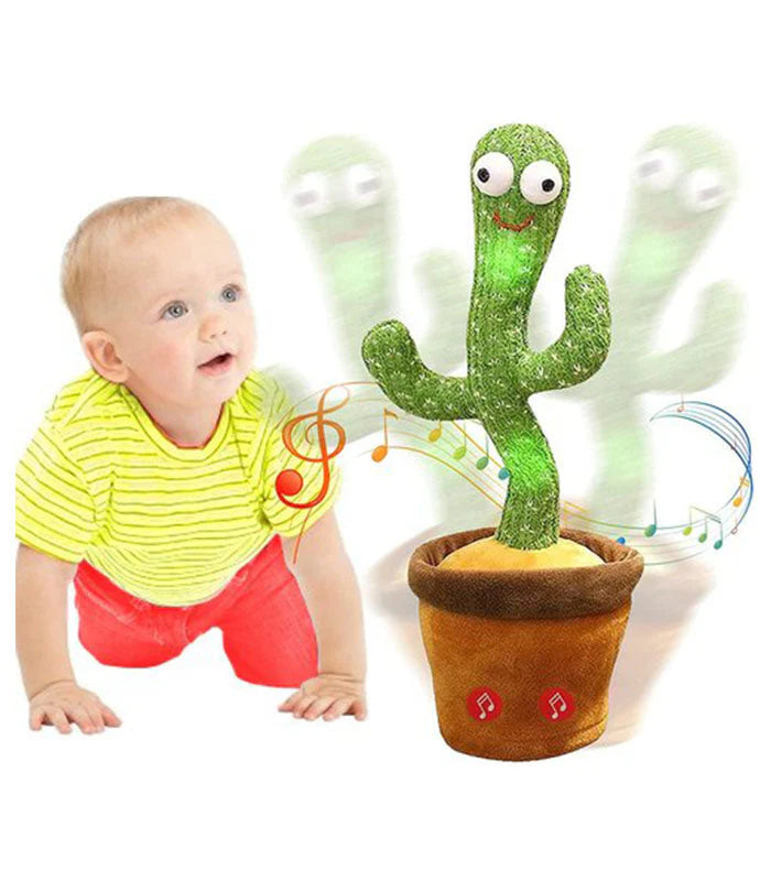 Dancing Talking Cactus Plush Toy - USB Rechargeable Fun Gift