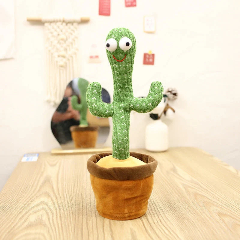 Dancing Talking Cactus Plush Toy - USB Rechargeable Fun Gift