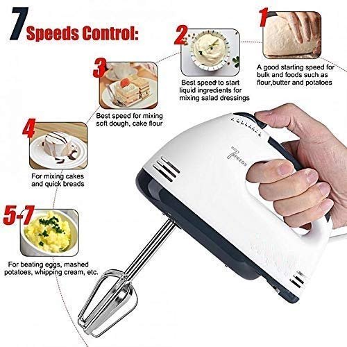 Scarlett 7-Speed Electric Egg Beater & Hand Mixer